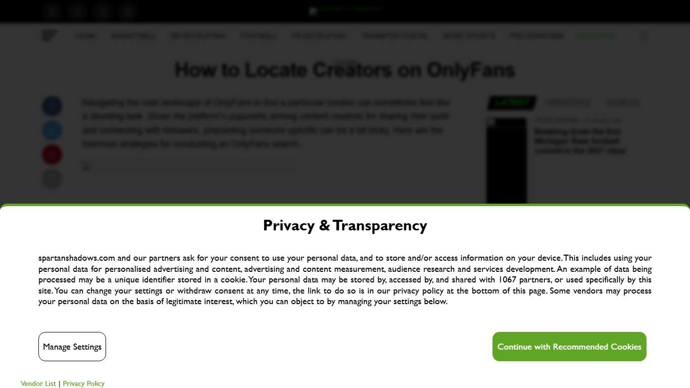 How to Locate Creators on OnlyFans - Spartan Shadows